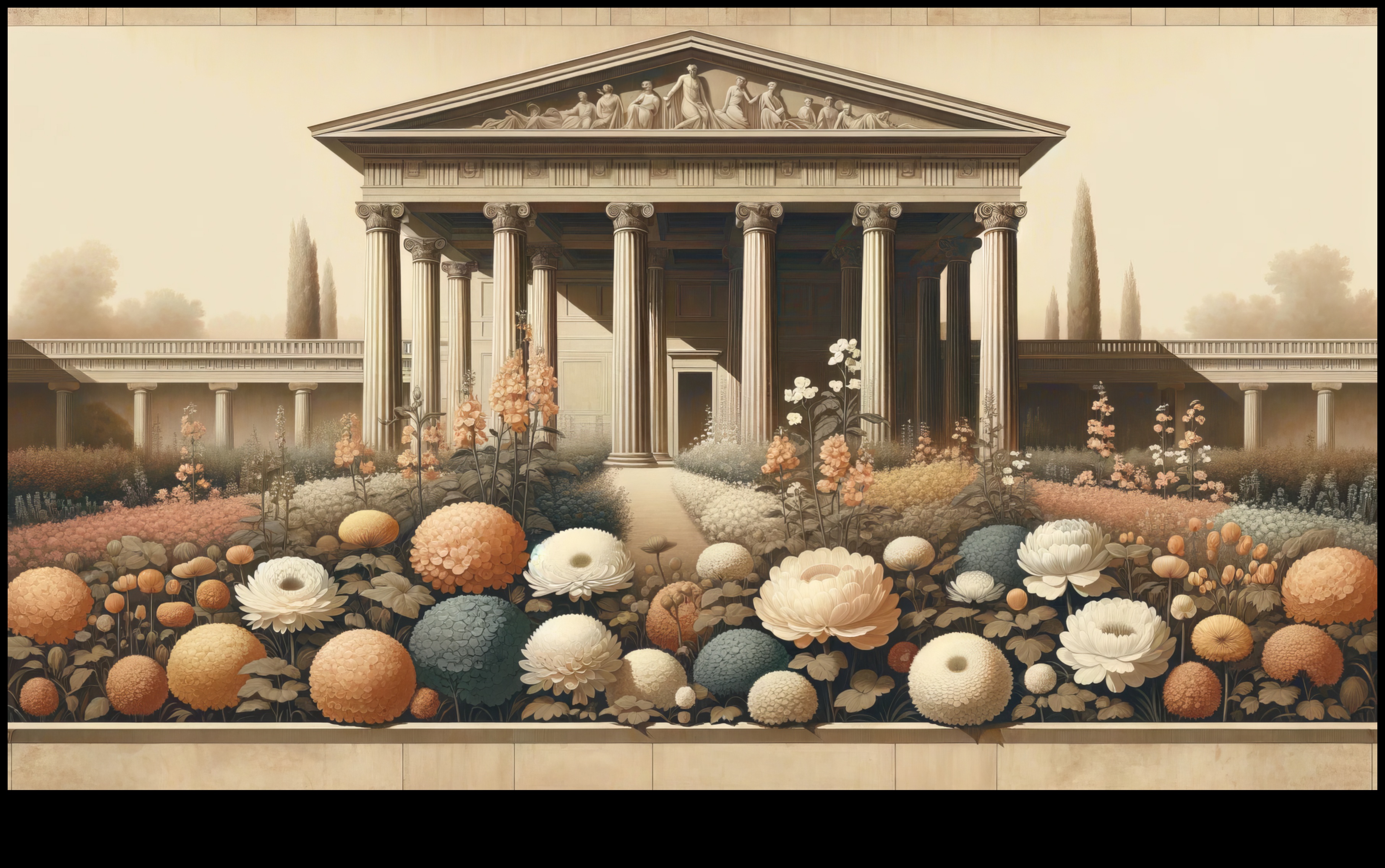 الحدائق الإغريقية: المناظر الطبيعية الخصبة في الفن الكلاسيكي الجديد