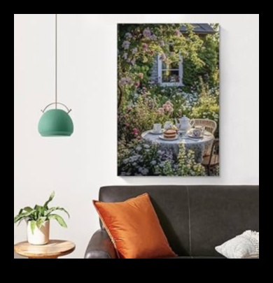 قماش الطبيعة: تزيين فني لحديقتك الساحرة