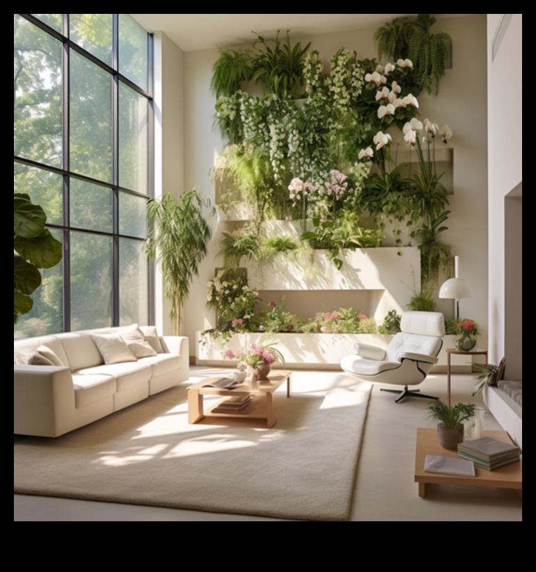 أزهار منحوتة: غرس الفن في المساحات الخارجية