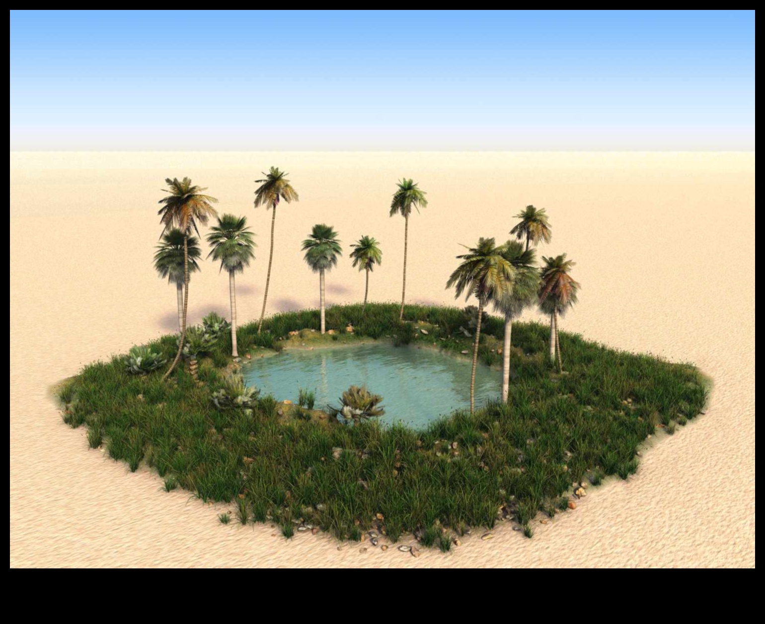 واحة في الصحراء 1 سراب الصحراء: أوهام في المناظر الطبيعية القاحلة